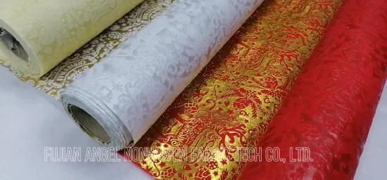 Nappe non tissée de couleur de couverture de table non tissée largement utilisée